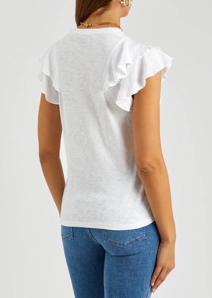 Bea ruffled cotton T-shirt 