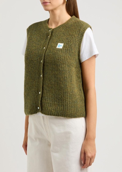 East logo ribbed-knit vest