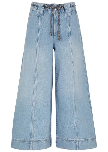 Sheer Luck wide-leg jeans 