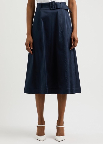 Arwen cotton-blend midi skirt 