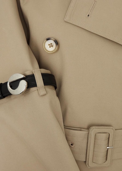 Hybrid twill trench coat