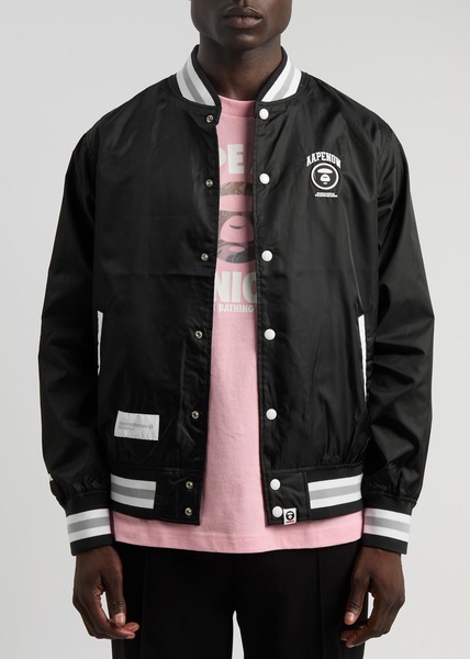 Logo nylon bomber jacket 