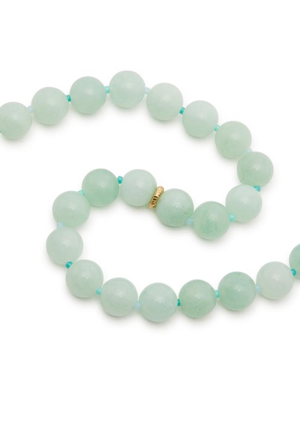 Seafoam 18kt gold-plated beaded necklace