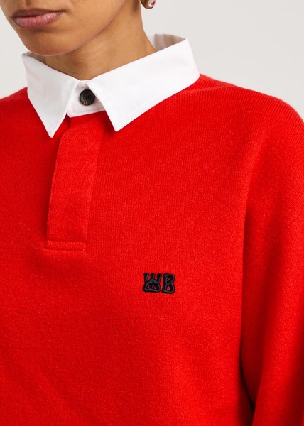 Cypher striped wool polo shirt