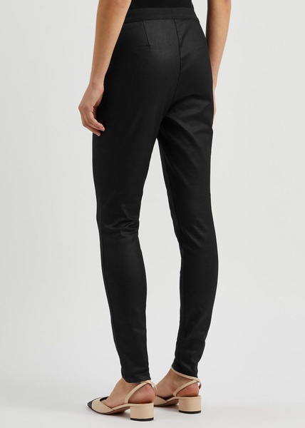 Coated stretch-denim trousers 