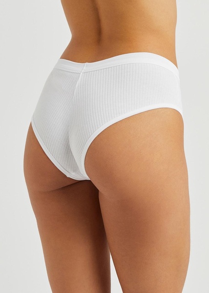 Comfort ribbed stretch-cotton briefs