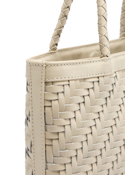 Ella woven leather tote 