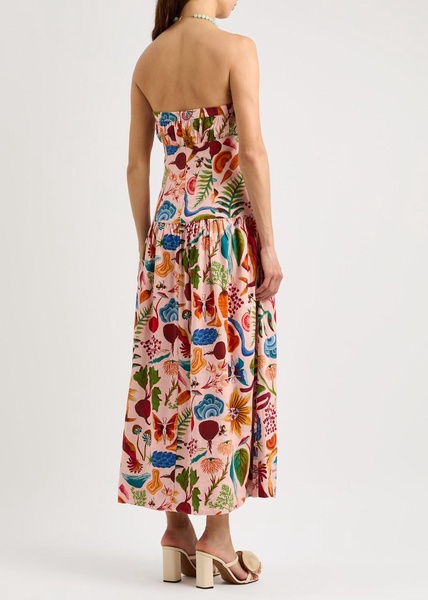 Bright Farm printed linen-blend maxi dress 