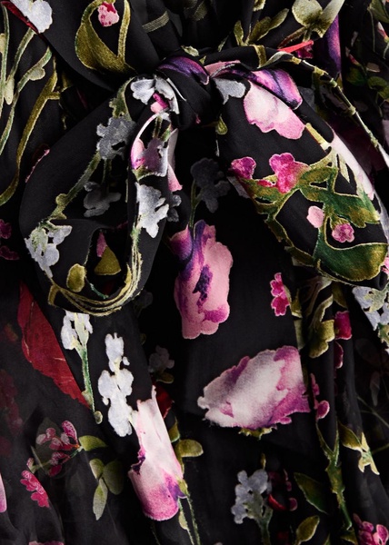 Brentley floral-print chiffon blouse