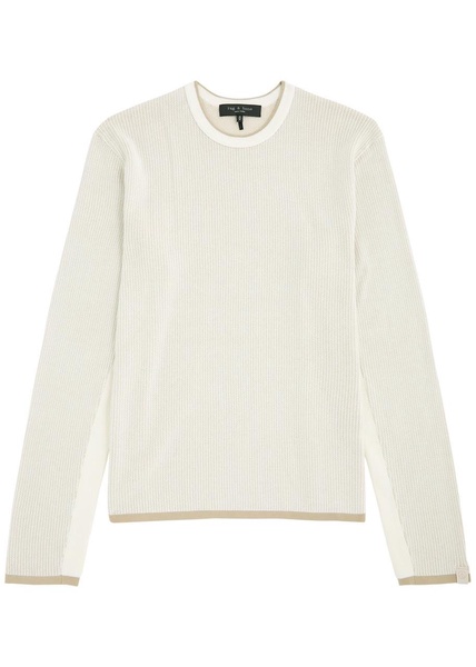 Harvey panelled cotton jumper 