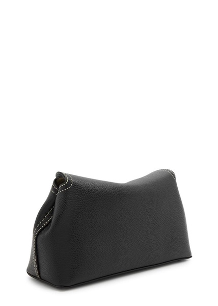 T-Lock leather clutch 