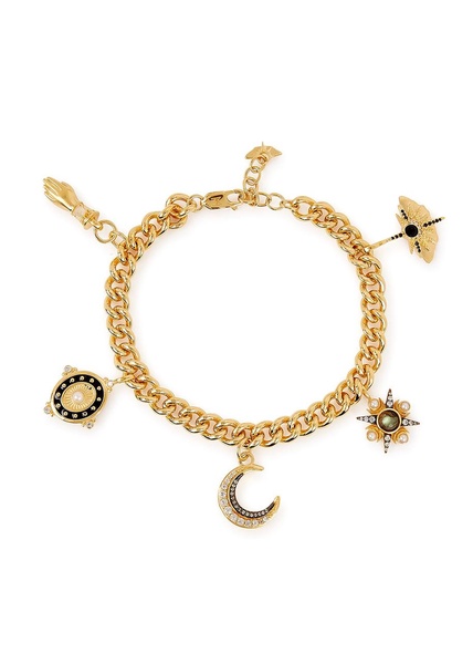 X Harris Reed 18kt gold-plated charm bracelet