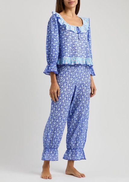 Bobbie floral-print cotton pyjama set 