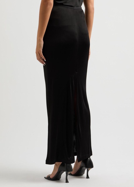 Satin-jersey maxi skirt 