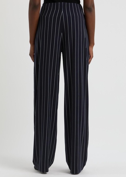 Striped stretch-jersey trousers