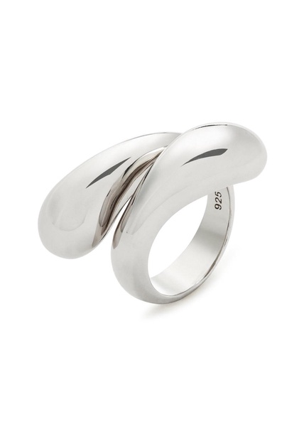 Savi Crossover rhodium-plated ring 