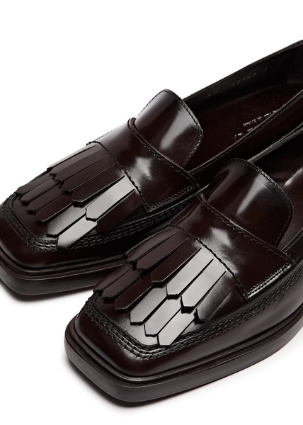 Aina 40 glossed leather loafers 