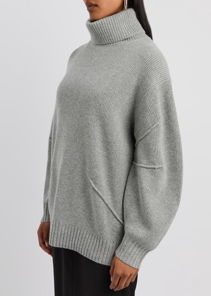 Apex roll-neck wool-blend jumper