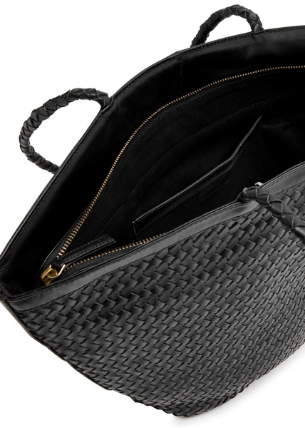 Marcia woven leather tote 