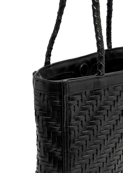 Le Tote woven leather tote 