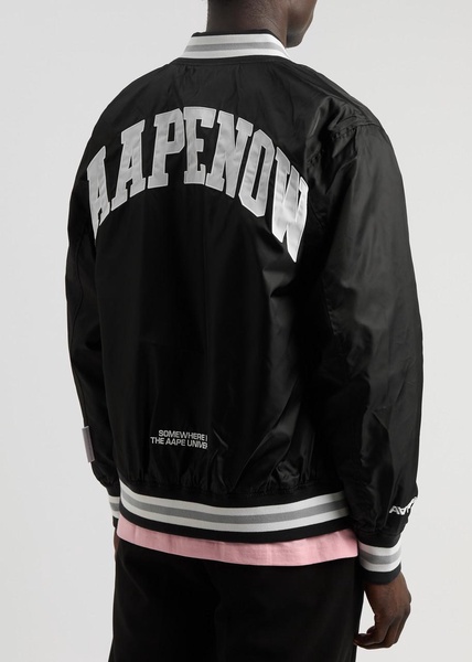 Logo nylon bomber jacket 