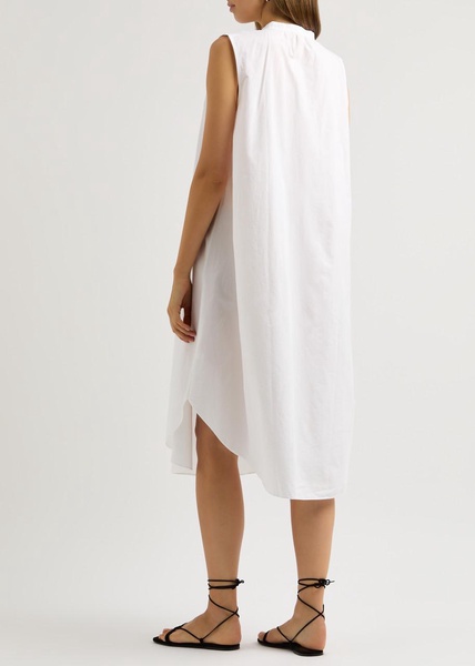 Cotton-poplin midi dress 