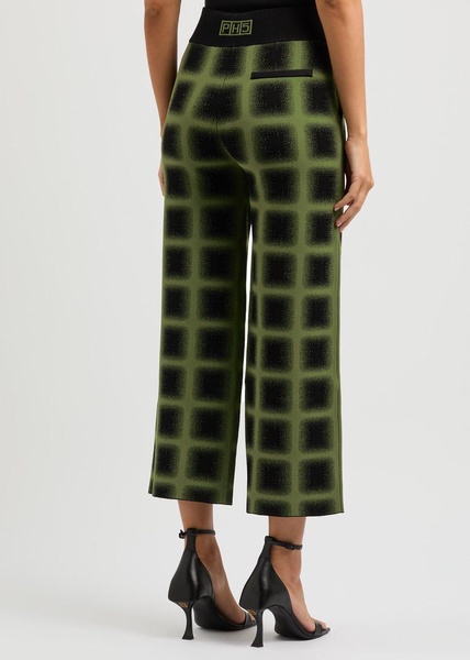 Hyme checked knitted trousers 