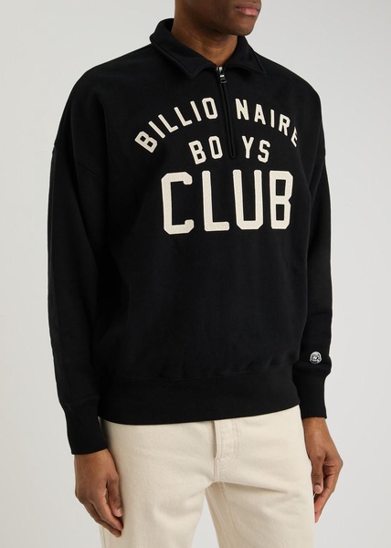 Logo half-zip cotton sweatshirt 