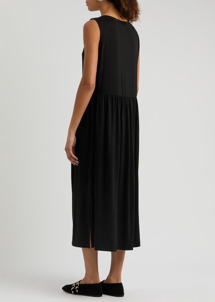 Stretch-jersey midi dress