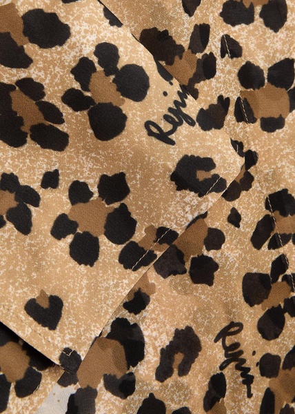 Saskia leopard-print chiffon shirt 