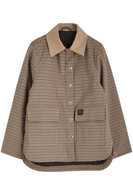 Alto checked cotton-blend jacket