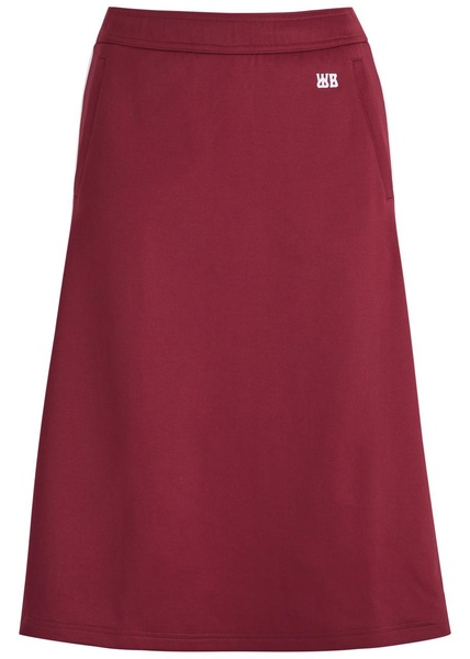 Shine panelled jersey skirt