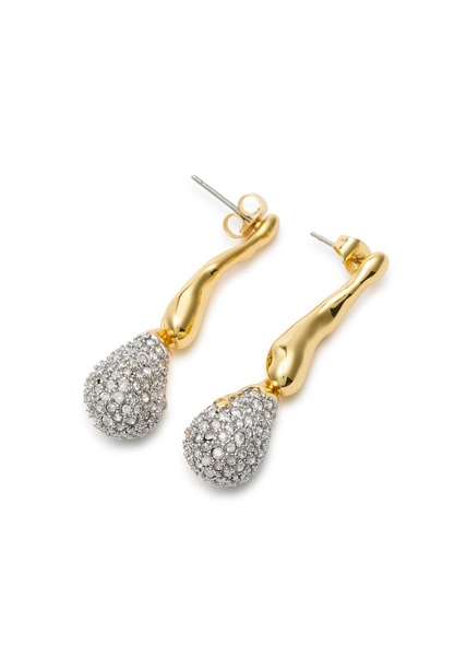 Solanales 14kt gold-plated drop earrings