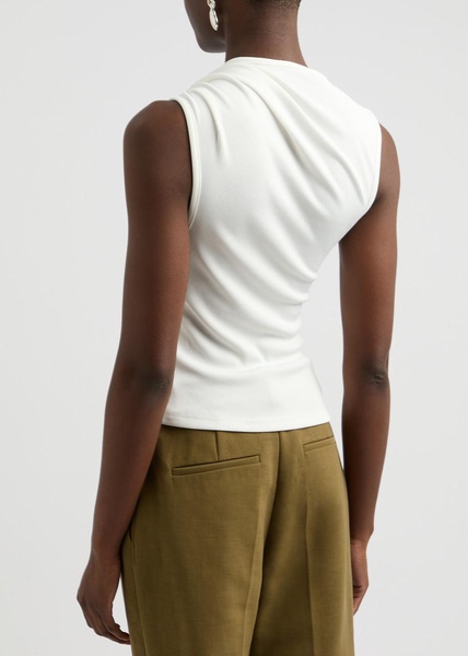 Moodstone ribbed stretch-jersey tank 