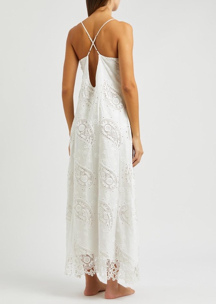 Paisley broderie-anglaise jersey nightdress 