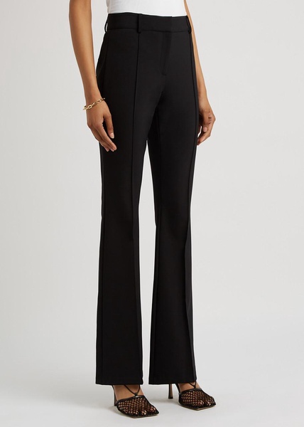 Hibiscus flared-leg trousers