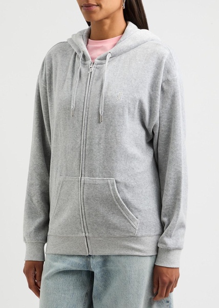 Halan hooded velour sweatshirt