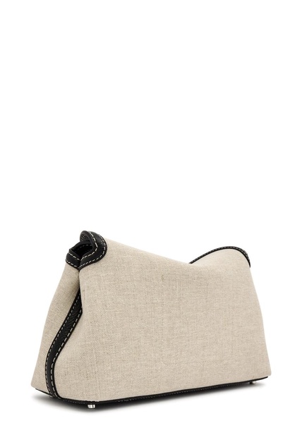 T-lock canvas clutch