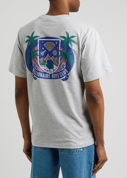 Tropical Crest printed cotton T-shirt