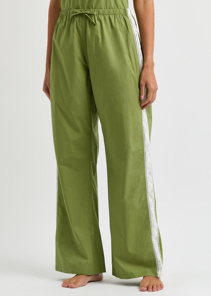 Poplin cotton pyjama trousers