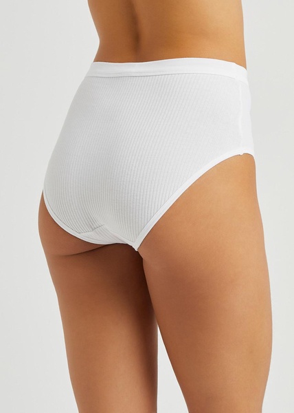 Comfort high-waist stretch-cotton briefs