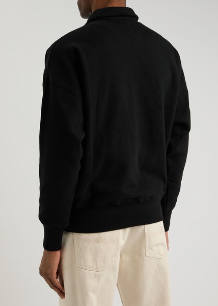 Logo half-zip cotton sweatshirt 