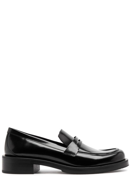 Palmer Bold 40 glossed leather loafers 