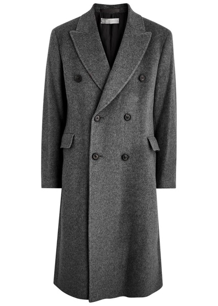 Whale double-breasted wool-blend coat