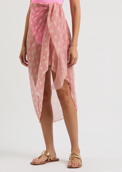 Printed silk-georgette sarong 