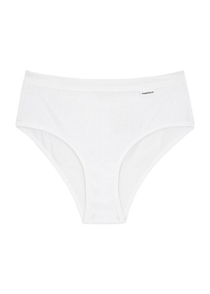 Comfort ribbed stretch-cotton briefs