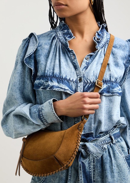 Oskan Moon suede shoulder bag