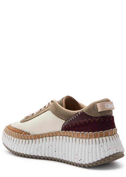 Nama panelled leather sneakers