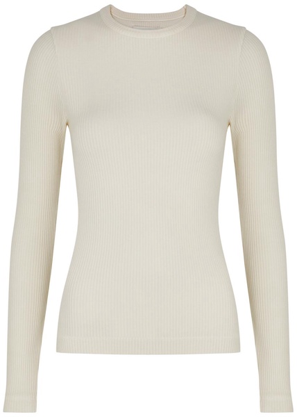 Bina ribbed stretch-jersey top 