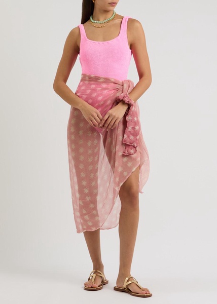 Printed silk-georgette sarong 